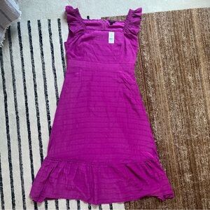 NWT Ann Taylor Factory Women’s Midi Dress in Rich Magenta